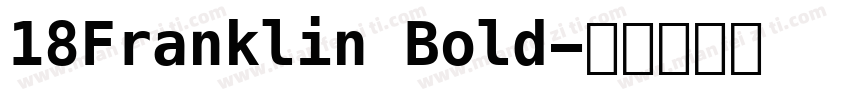 18Franklin Bold字体转换